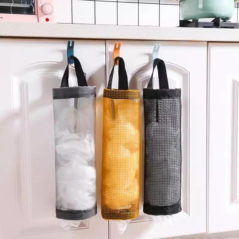 Hanging Garbage Bag Storage Bag Kitchen Dispenser Garbage Wall Mounted Grocery Holder Home Organizers Storage Accessories