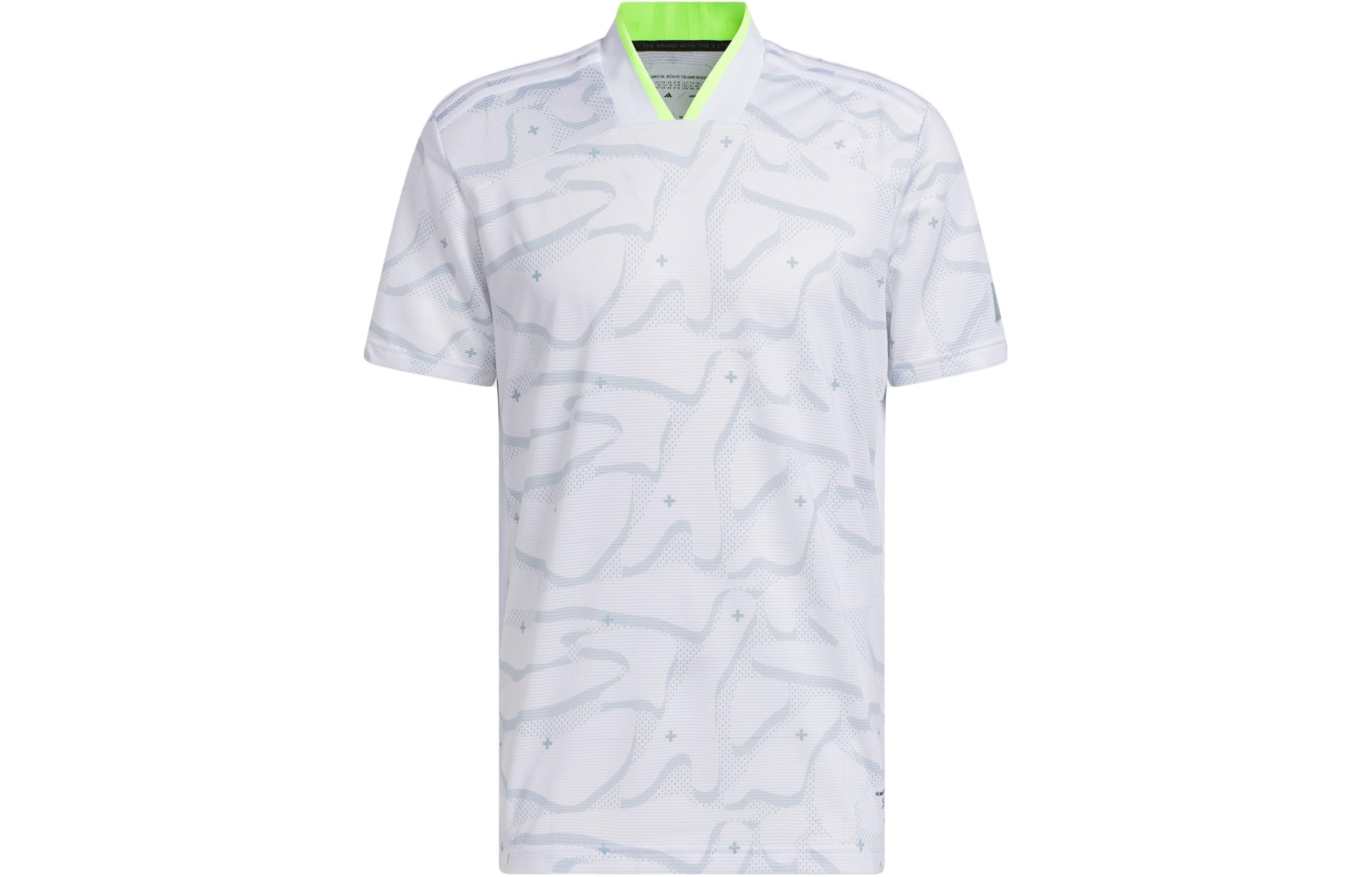 

Adidas Polo Shirts Men s White V Neck Moderate Straight Fit IB1964 XL