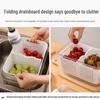Large Capacity Double-Layer Transparent Food-Grade Sealable Fresh-Keeping Refrigerator Box