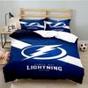 Tampa Lightning Logo 3PCS Bedding set,Ideal for 1pc Duvet Cover And 2pcs Pillowcases Perfect for Fan gift,Ideal for Bedroom, Dormitory