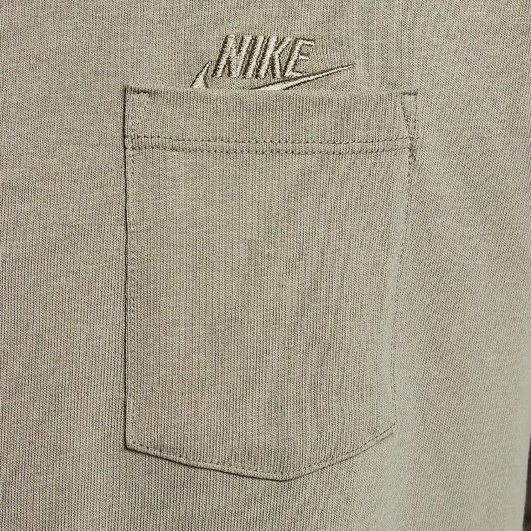 Nike Sportswear Swoosh Premium Essentials Minimalist Fashion Versatile Classic Pocket Short Sleeve T-Shirt Men Tops Light-Army-Green DQ9296-320