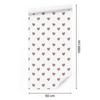 Heart Wallpaper White, Beige and Light Gray 50x1000