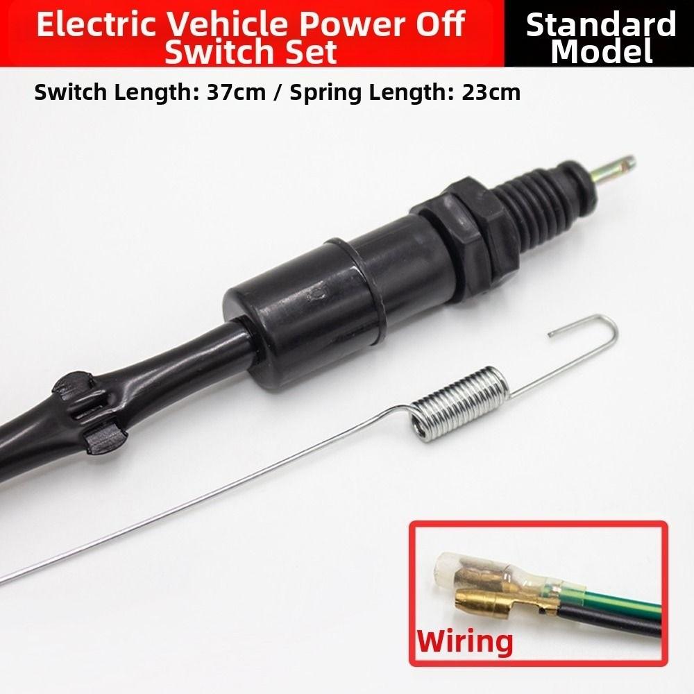Universal Electric Bike Brake Power-off Switch Foot Brake with Broken Wires  for Electric Tricycle