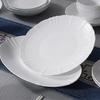 Jingdezhen High-Value White Porcelain Tableware Set: Underglaze Color Relief Bowl and Plate Collection