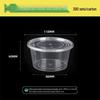 Disposable Round Plastic Take-Out Boxes with Lids