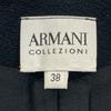 ARMANI COLLEZIONI Navy RMG07J RMCUJ V-neck collarless peplum jacket Jacket 38 NavyUsed