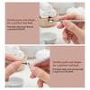 Manicure Professional Stainless Steel Cuticle Pusher With Textured Handle Dual-Side Push Cuticle Back Remove Gel Polish Nail Art