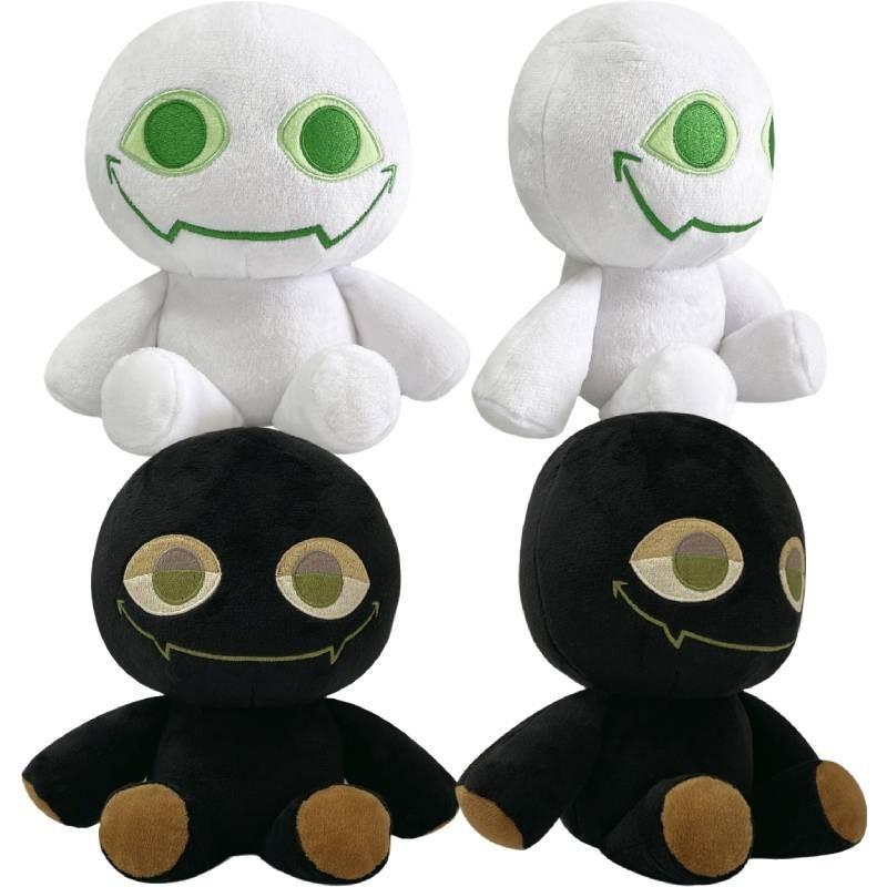 Slap Battles Bob Plüschtier, schwarz-weiße Puppe, PP-Baumwolle, Stofftier, individuelles Design