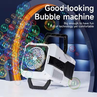 Handgehaltene Tragbare Automatische Seifenblasenpistole 40 Löcher Seifenblasenmaschine Seifenblasen Party Spiele Blasen Outdoor Kinderspielzeug für Kinder Geschenke