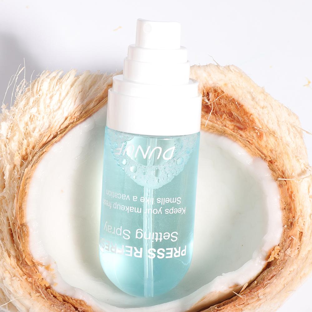 DUNUF 1 Pieza Spray Fijador de Maquillaje Hidratante previene que el maquillaje facial se derrita y se desvanezca sin aceite durando fresco