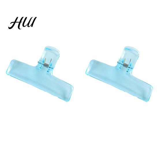 Acrylic Binder Clip 2Pcs Clear Clips with Strong Grip Colorful Paper for Small Office School Home Reusable Organizing Documents Photos Crafts