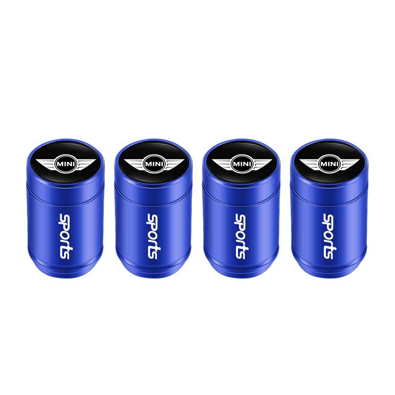 4Pcs Car Tire Valve Cover Aluminum Alloy Car Wheel Tire Valve Caps For MINI One Cooper R56 JCW Countryman Clubman Cabrio Paceman