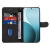 For Oppo Reno14 Pro 5G (China)/Oppo Reno14 Pro 5G (Global) Wallet Case Leather Phone Cover Stand with Curved Line Design