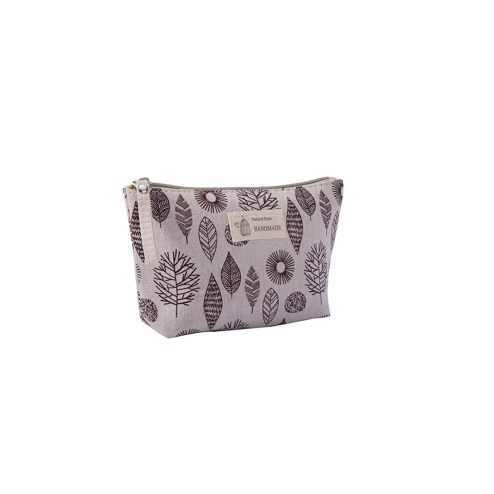 

Косметичка большой емкости из хлопка и льна, многофункциональная дорожная косметичка, 1 шт.