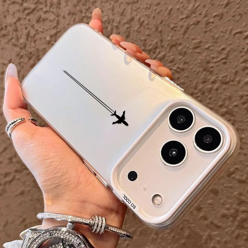 Airplane Tail Pattern Phone Case for iPhone 17 16 15 14 13 12 11 Pro/Max/Plus Anti Drop and Anti Shock Rear Cover