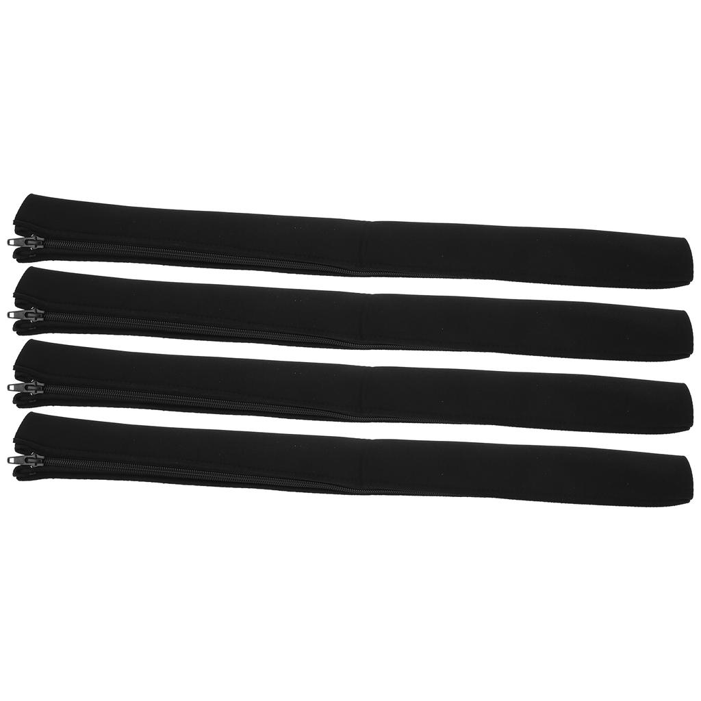 4Pcs Cord Organizer Management Sleeve Cable Cover with Zipper Protective Wrap with Ties