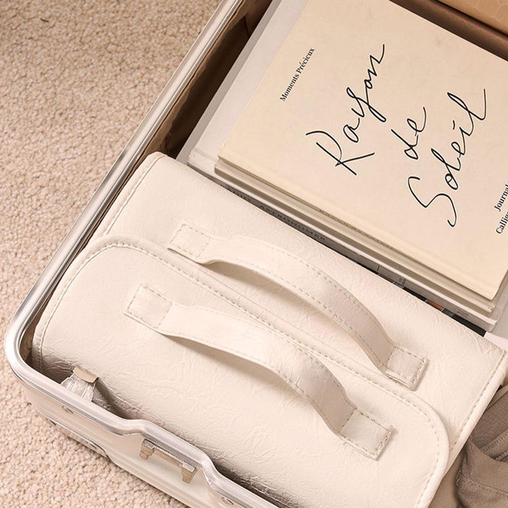 4 In 1 Travel Toiletry Bag 4 Detachable Compartments Hanging Makeup Bag PU Large Capacity Roll Up Cosmetic Bag for Travel