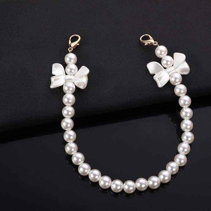 

10MM Pearl Chain DIY Phone Case & Handbag Strap with Glitter Accent