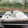 Car Dashboard Ornaments Decor Cute Simulation Plush Cats Dogs Toy Automobiles Decoration Interior Children Gift Auto Accessories