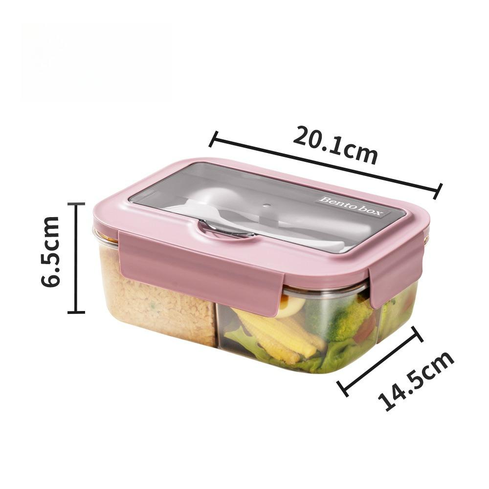 It Can Be Heated in The Microwave Oven, Round Convenient Lunch Box, Kitchen Bento Box, Fruit Food Grade Fresh-keeping Box.