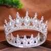 European Baroque Bridal Crown: Round Headdress for Weddings & Birthdays, Retro Hair Accessories