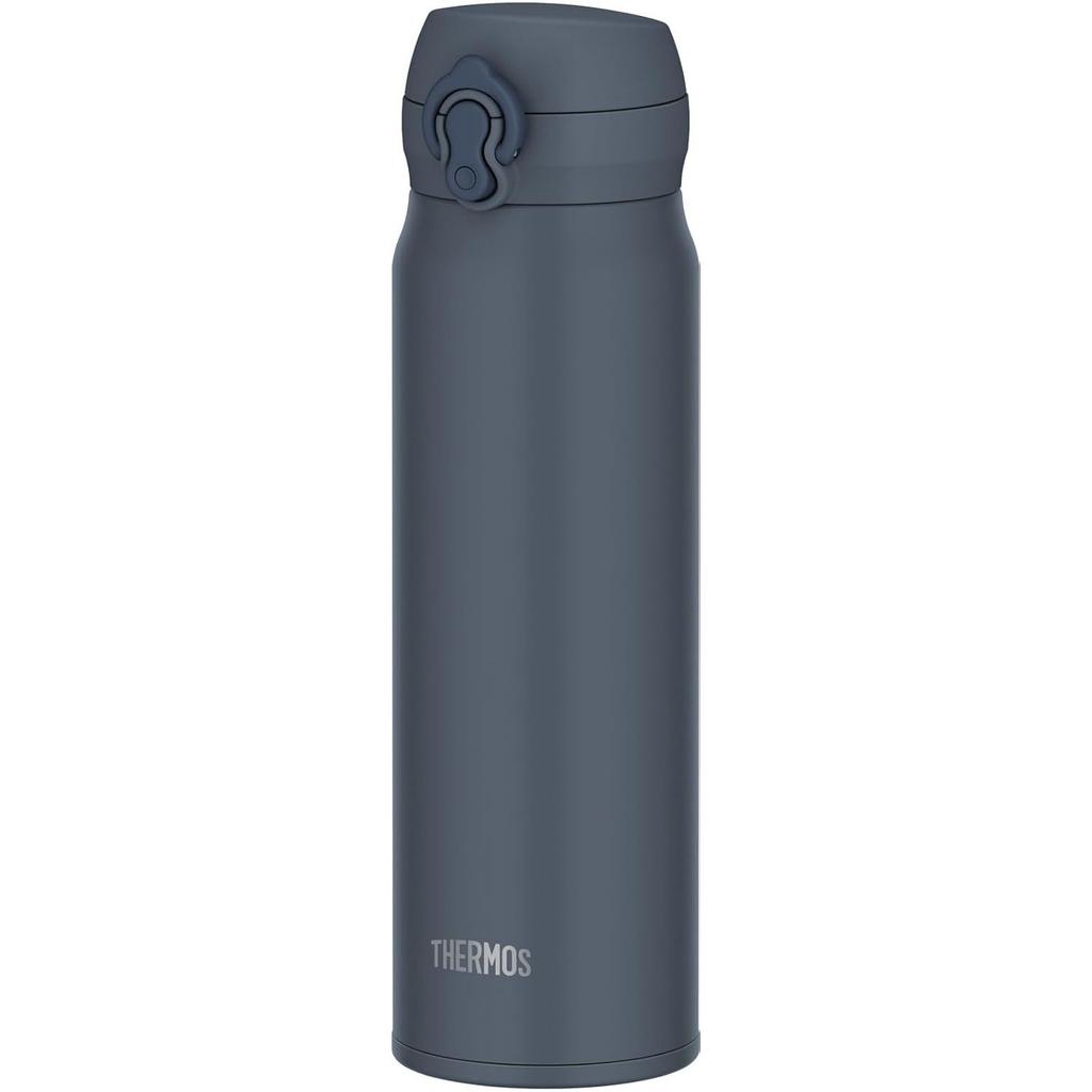 Thermos Bottle Vacuum Insulated Travel Mug 600ml Mineral Gray Detachable Drinking Spout Easy Clean Lightweight Type One-Touch Open Stainless Cooling