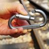 10-1PCS Aluminum Alloy Carabiner For Key Camping Survival EDC Outdoor Keychain Clip D-ring Snap Clip Lock Buckle Caribiner Hook