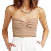 Damen Frühling/Sommer Einfarbiges Kreuzstrick-Tube-Top Kink Sexy Tanktop Spice Girls Shorts Top