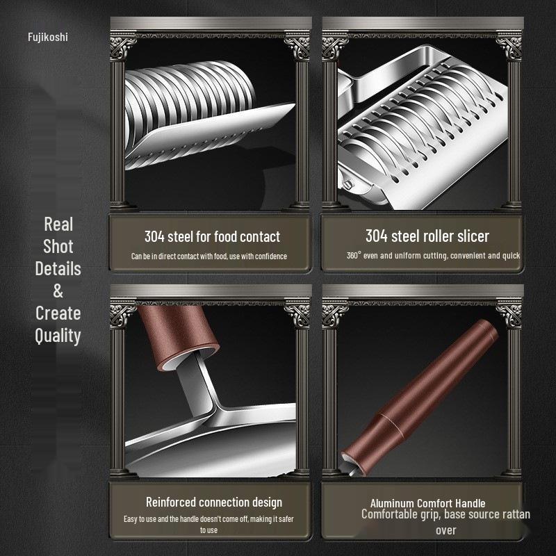 304 Stainless Steel Handmade Manual Noodle Cutter and Roller Tool