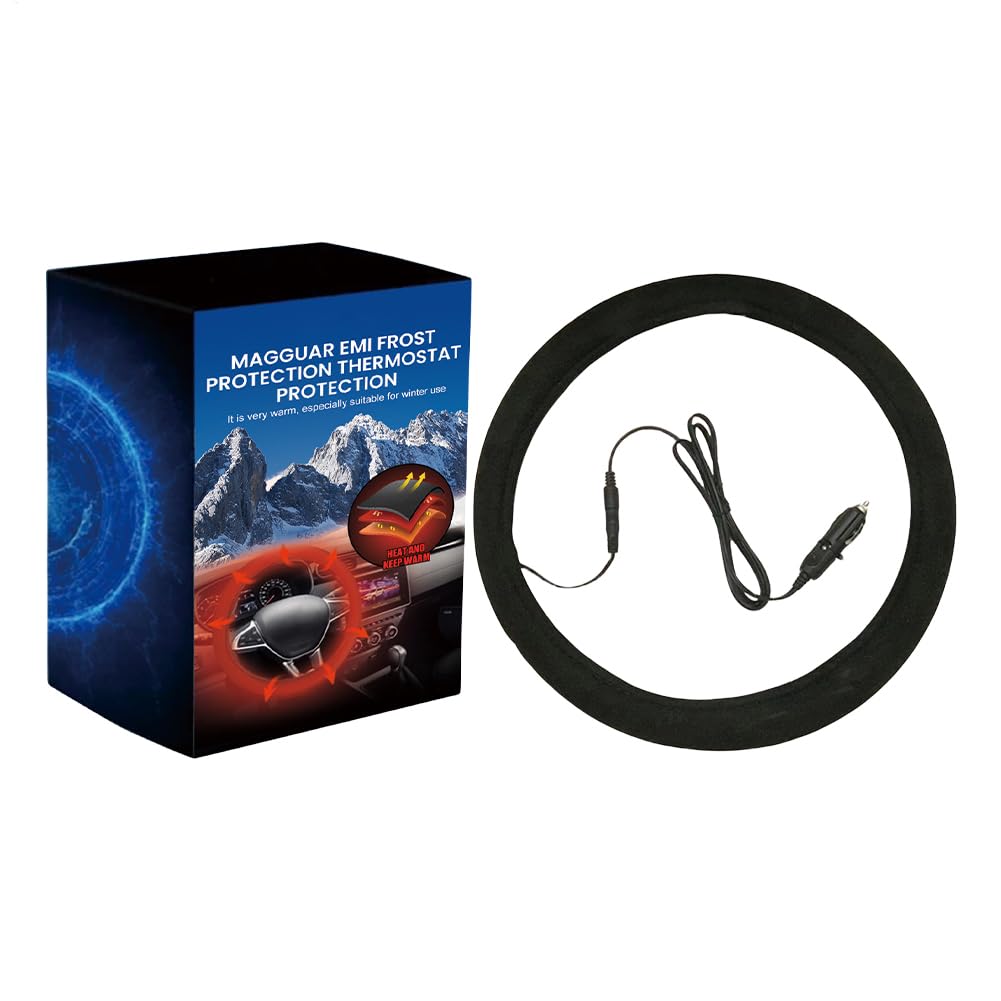 Car Steering Wheel Heater Cover | Plug-in Winter Heated Vehicle Steering Wheel Protector