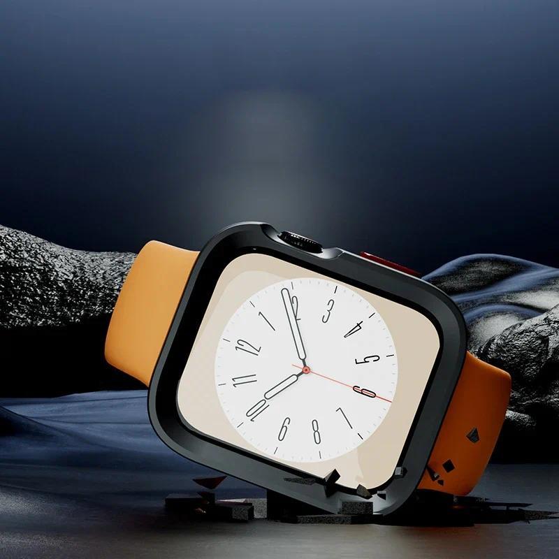 Capa para Caixa de Apple Watch 49mm 44mm 40mm 45mm 41mm Protetor Anti-Queda Capa Macia de TPU Acessórios iWatch Ultra 2 SE 9 8 7 6 5 4