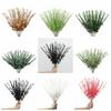10Pcs/set Plastic Artificial Eucalyptus Leaf Simulation Fake Eucalyptus Plants   Wedding Decor