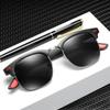Fashion Trendy Men's High-end Sunglasses Anti-glare Toad Mirrors Driver Driving Polarized Sunglasses
