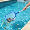 Pool Leaf Skimmer Net with 5 Section Telescopic Aluminum Pole Threaded Connection for Surface Debris Removal Lightweight Design for Easy Use