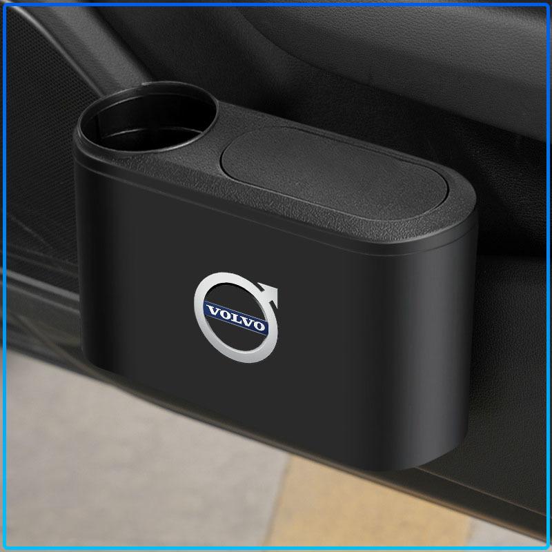 For Volvo XC90 XC60 XC70 XC40 V90 V60 V40 C70 C30 S80 1pcs Car Door Hanging Pressing Storage Case Auto Trash Can