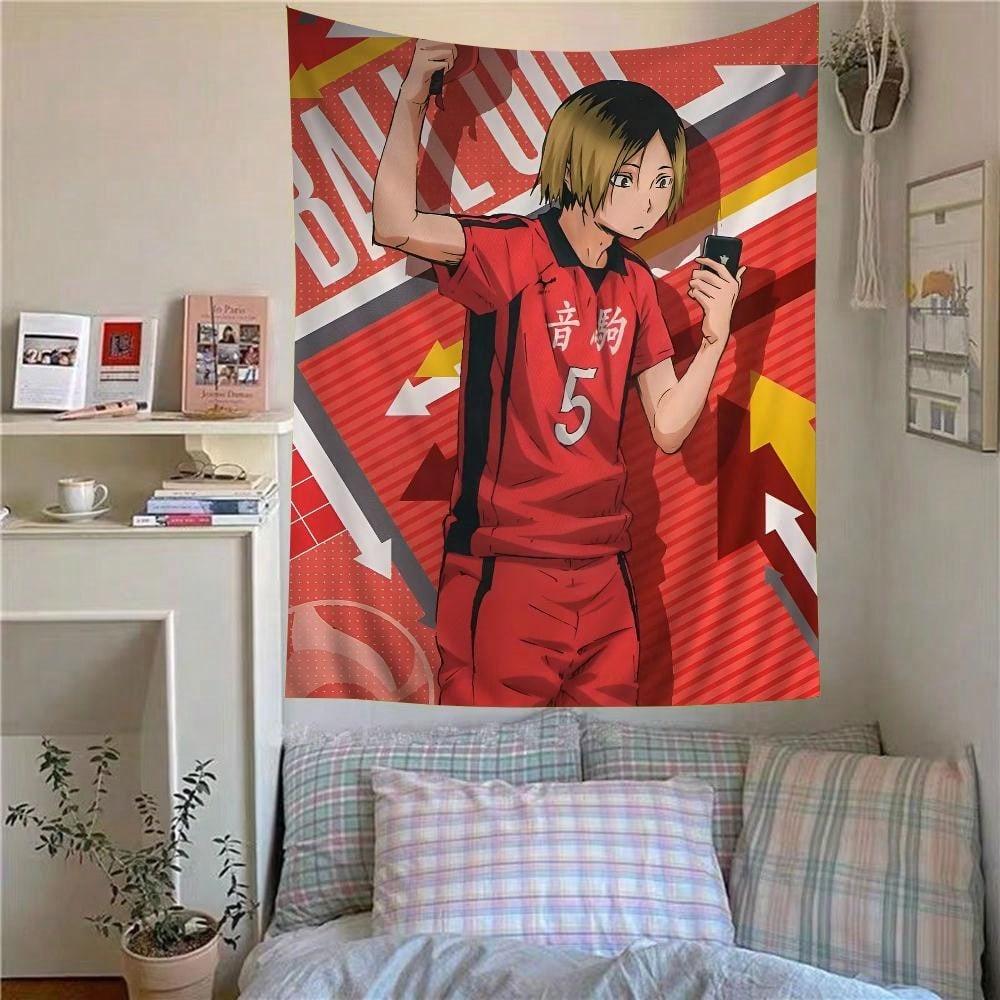 

HHaikyu Kozume Kenma Cartoon Tapestry Bohemian Wall Tapestries Mandala Wall Hanging Sheets 74x94cm(29x37in)