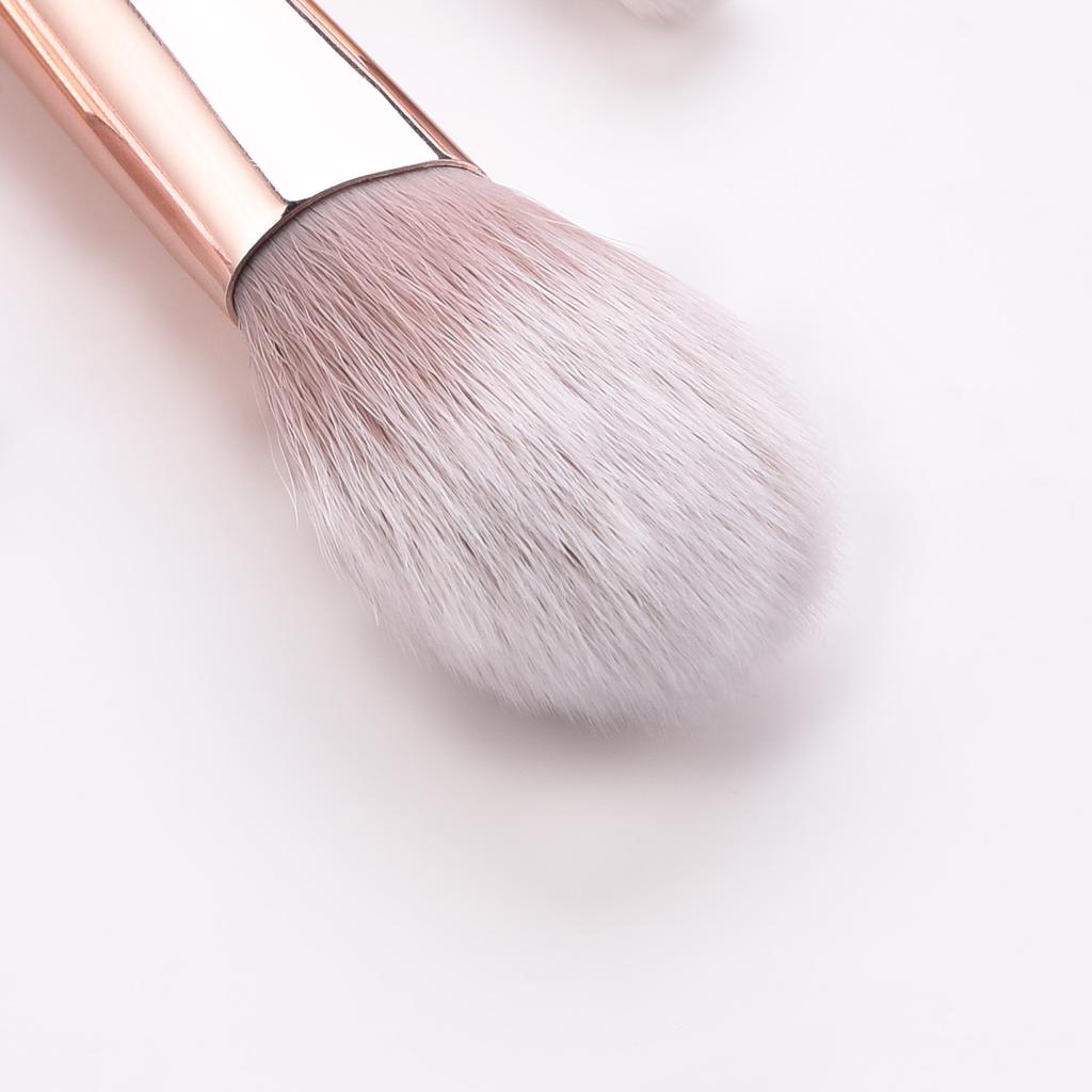 7pcs Makeup Brushes Set Spiral Rose Gold Handle Cosmetic Foundation Blusher Powder