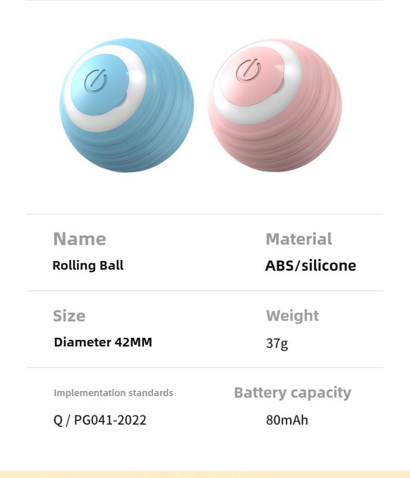 Electric Smart Ball Cat Toys Automatic Rolling Interactive Ball Usb Charge  Pet Toy Cat Teasing Training Balls Chewable Cat Toys