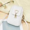 Korean Style Phone Crossbody Bag Trendy Textured Shoulder Purse for Women
