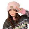 New bear winter plush hat warm wool hat autumn and winter face thickened big head ear protector cute knitted hat