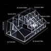 Clear Nail Polish Organizer Acrylic Display Stand Plastic Cosmetic Holder For Makeup Brush Storage Solution