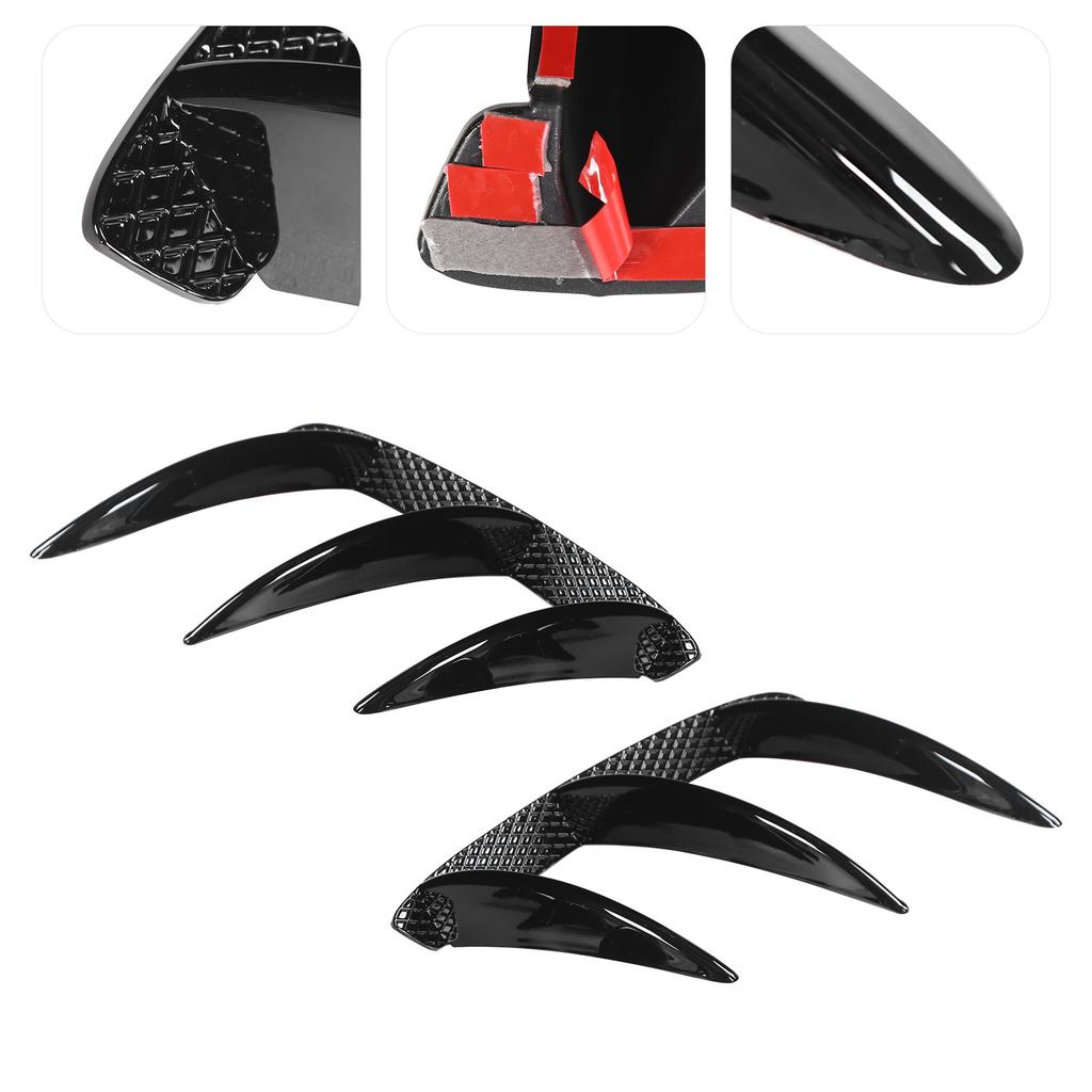 Rr Bumper Lip Splitter Canards Vents Replacement for W176 0 A250 A260 5
