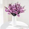 1PC Magnolia Bouquet Artificial Flowers for Home Decor Wedding Christmas Party Supplies Photography Props Bride Accessories