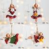 Resin Christmas Tree Angel Pendant Retro Country Style Ornament For Xmas Decoration