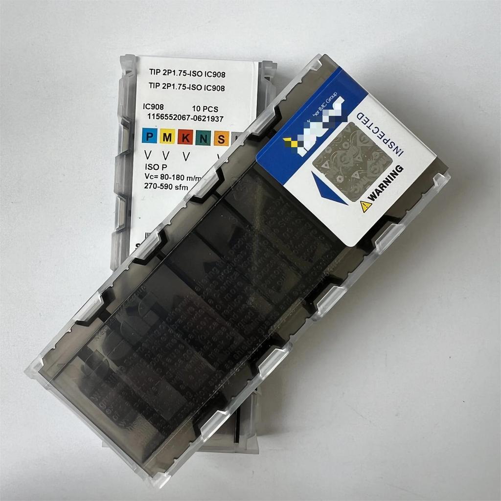 TIP 2P1.75-ISO IC908 / Industrial indexable Carbide Inserts 10 Pcs