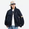 Spring and Autumn Thin American Large Baseball Coat Nylon High Tech Three Defense Couple Loose Vintage Flight Jacket