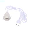 E27 Lamp Holder Power Cord With Switch - Blackwhite Plug-In Light Socket Cable For Diy Lighting Projects