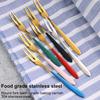 5 szt. Stal nierdzewna Widelec do owoców Kształt wykałaczki Patyczki do ciasta, deseru, jedzenia