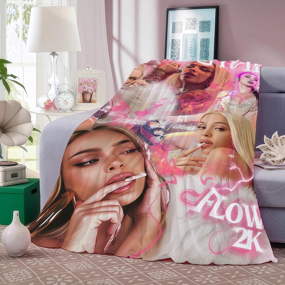 SpanishB Bad singer G Gyal Blanket For Sofa Office Bed Plane Travel Sleep Read Relax Camping Soft And Warm