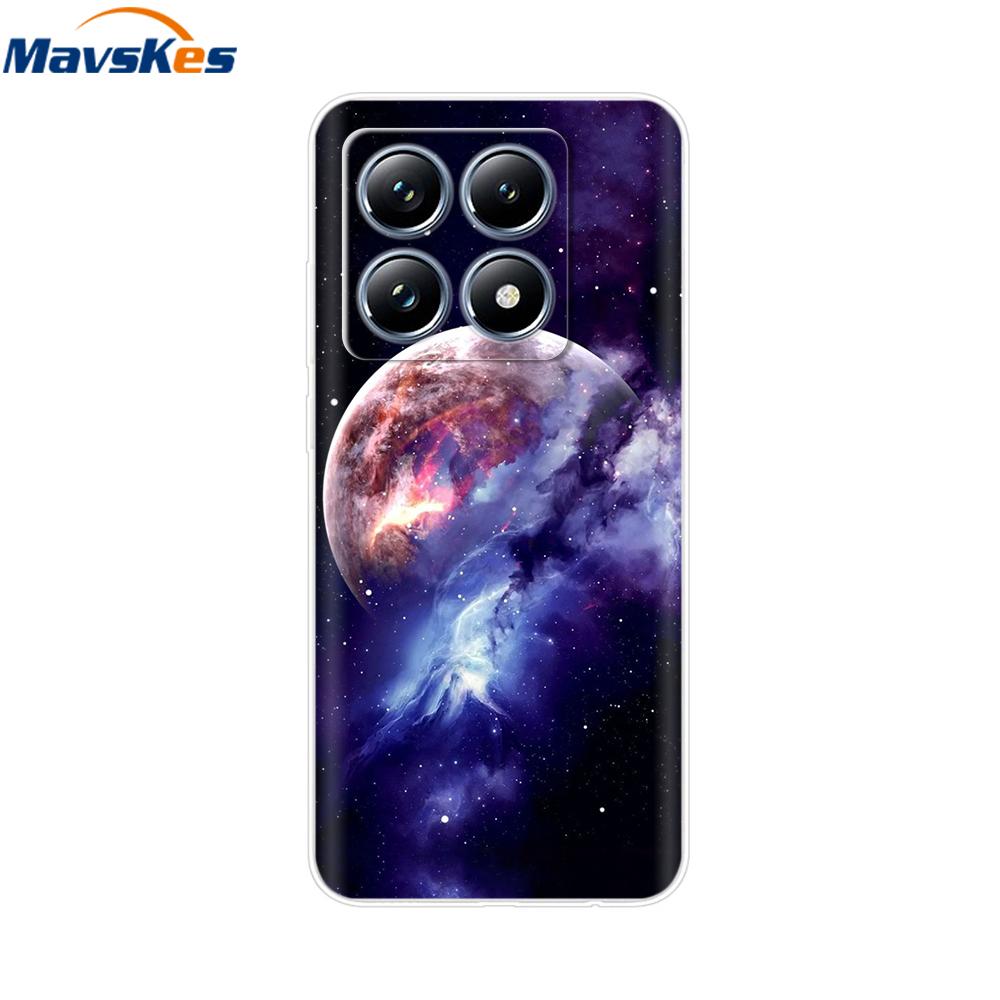For Xiaomi 14T 5G Case Cute Soft Transparent TPU Painted Silicone Cover For Xiaomi 14T Pro 5G 2024 Mi14T Phone Cases Coque Funda